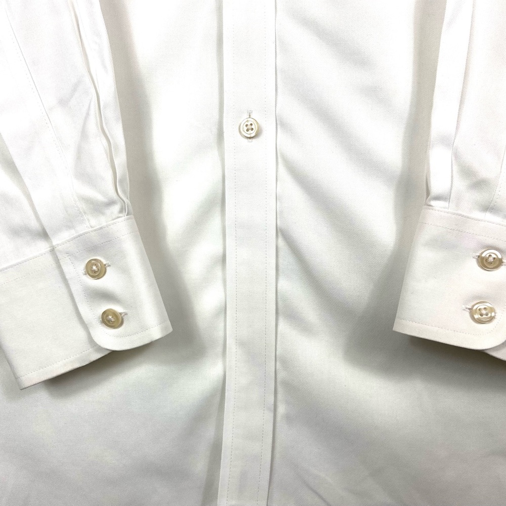Charles Tyrwhitt Men's Long Sleeve Button Down White Shirt Non-Iron 16.5/34 - Picture 4 of 11